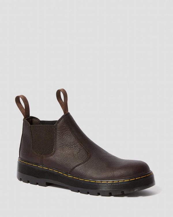 Dr Martens Pánské Chelsea Boty Hardie Bear Track Hnědé, CZ-397428